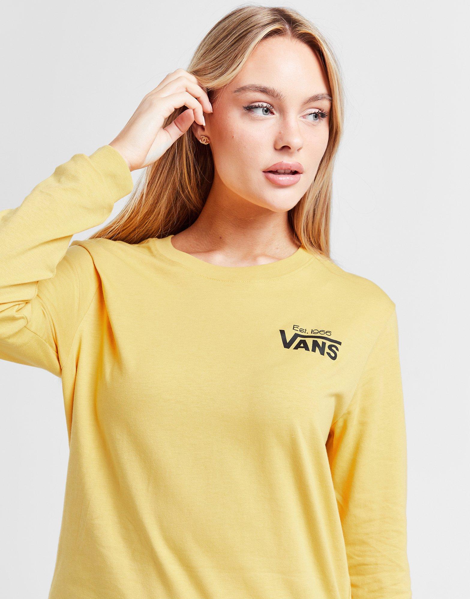 Vans yellow hot sale long sleeve