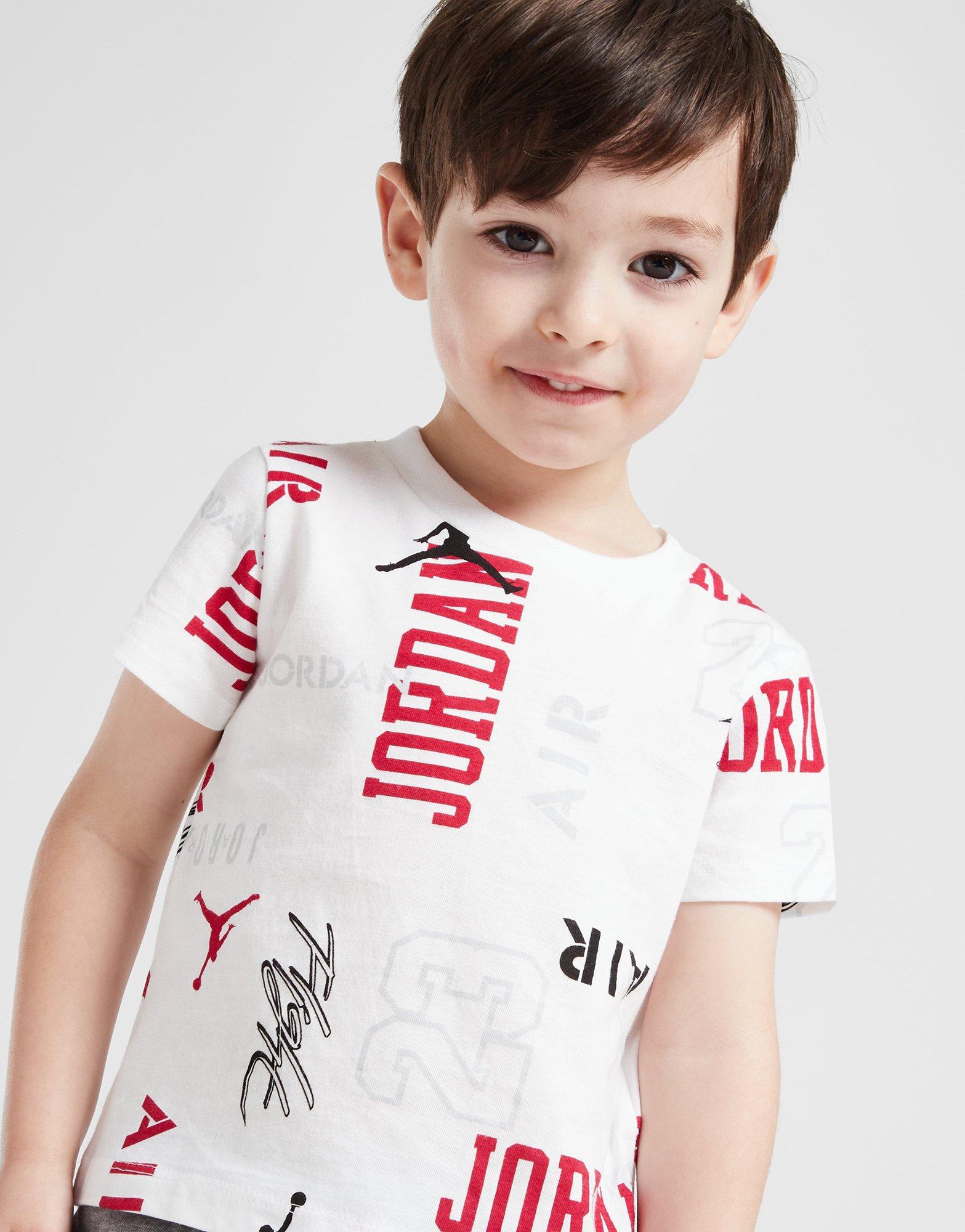 Jordan All-Over-Print T-Shirt/Shorts Set Babys