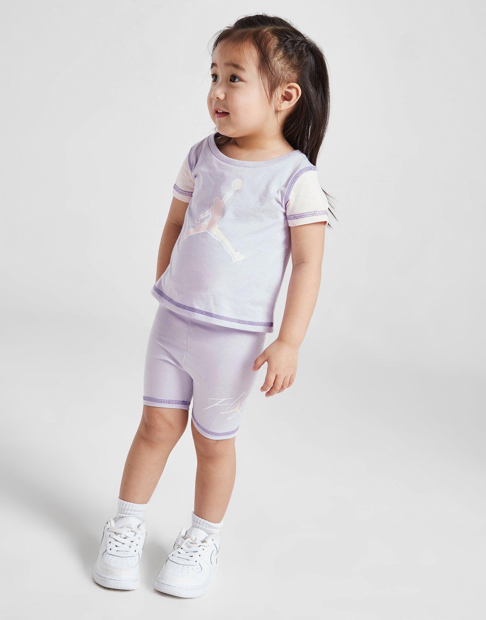 Lacoste Camiseta de manga corta para niña, ajuste relajado, con bloques de  color