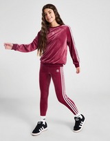 adidas Originals Girls' Velour Leggings Junior