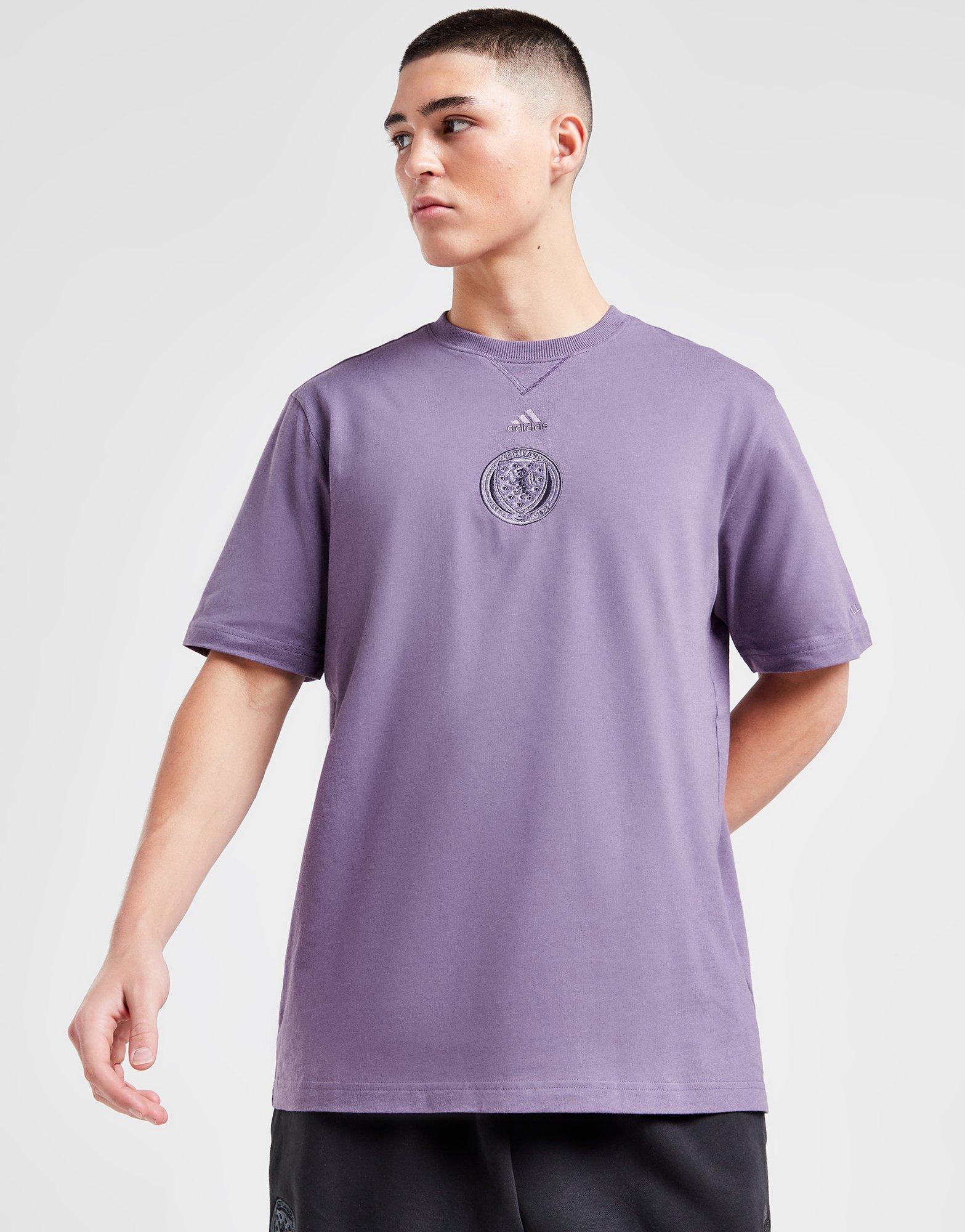 Adidas t shirt outlet purple