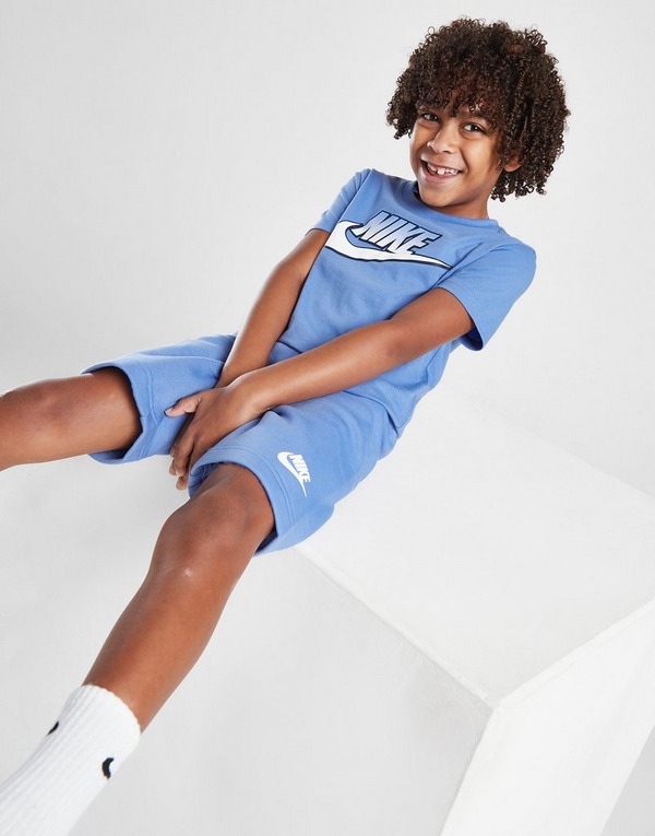 Nike Fade Logo T-Shirt/Shorts Set Infant em Azul