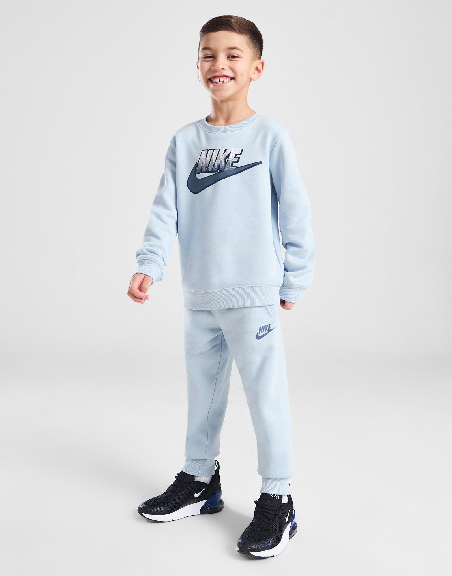 Nike Fade Logo Crew Tracksuit Children