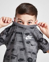 Nike All Over Print T-Shirt/Shorts Set Kleinkinder
