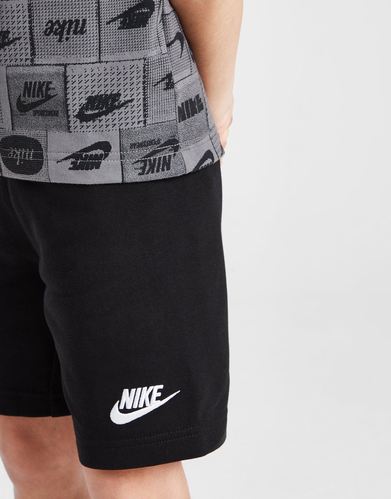 Nike All Over Print T-Shirt/Shorts Set Children