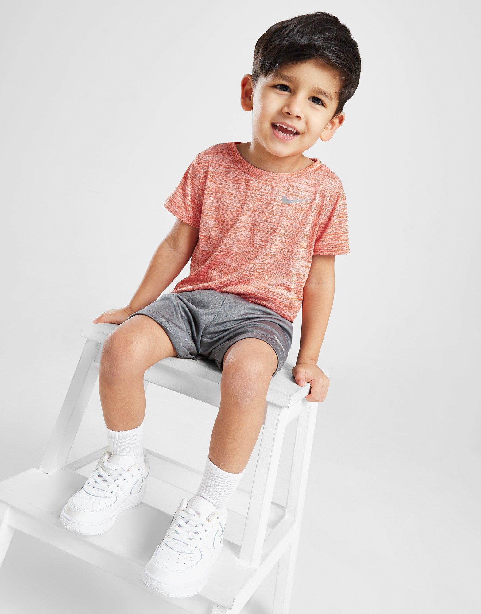 Orange Nike Miler TShirt/Shorts Set Infant JD Sports Global