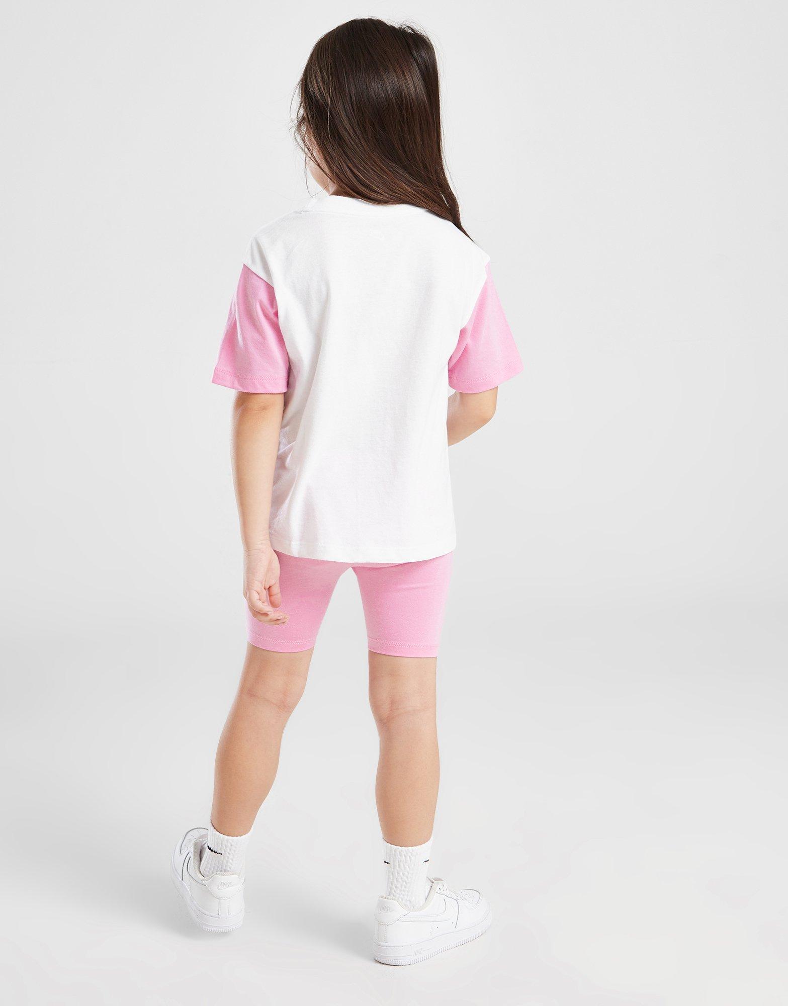 Nike Girls' Colour Block T-Shirt/Shorts Set Children