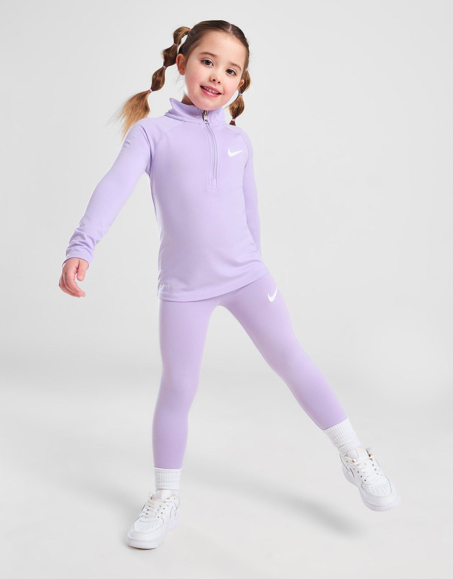 Nike Girls' Pacer 1/4 Zip Top/Leggings Set Children
