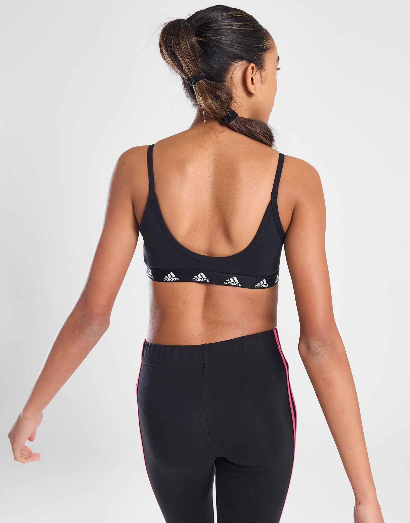 adidas Girls' Badge of Sport Purebare Bralette Junior