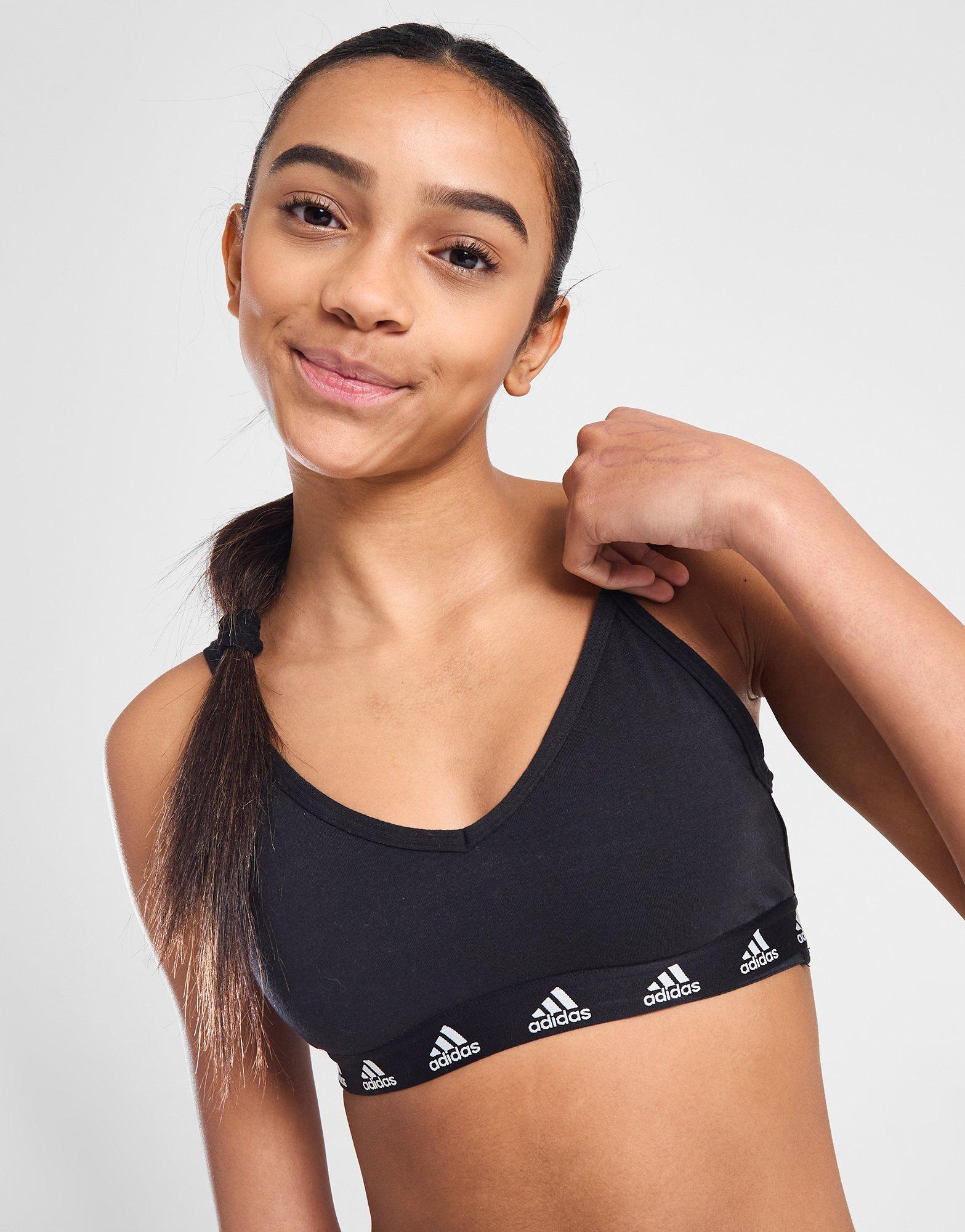 adidas Girls' Badge of Sport Purebare Bralette Junior