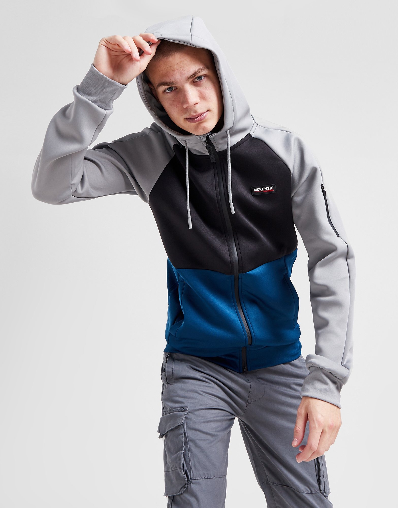 Blue McKenzie Emit Poly Full Zip Hoodie - JD Sports Global