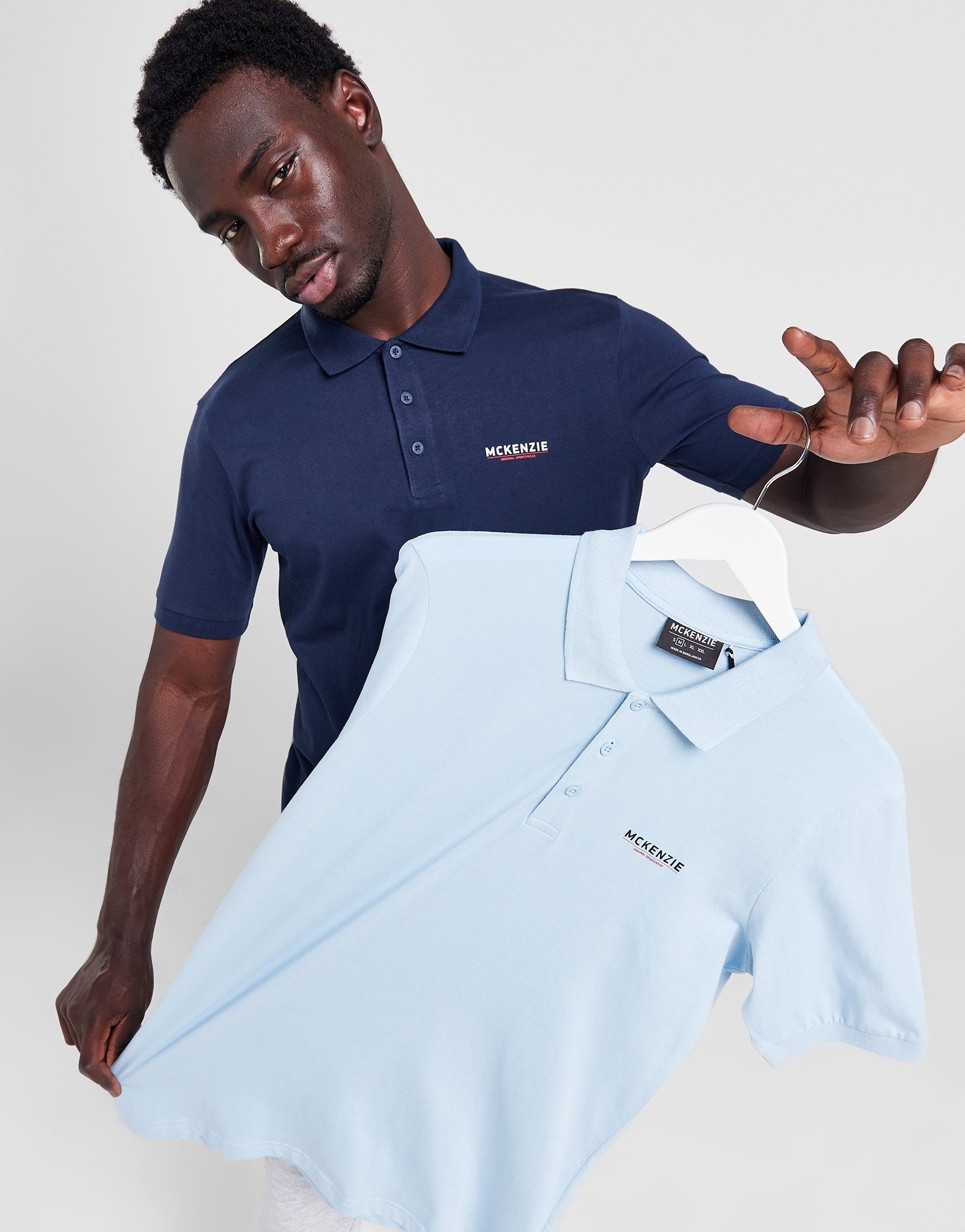 McKenzie Pack 2 Polos Shirt Essential Edge em Azul JD Sports