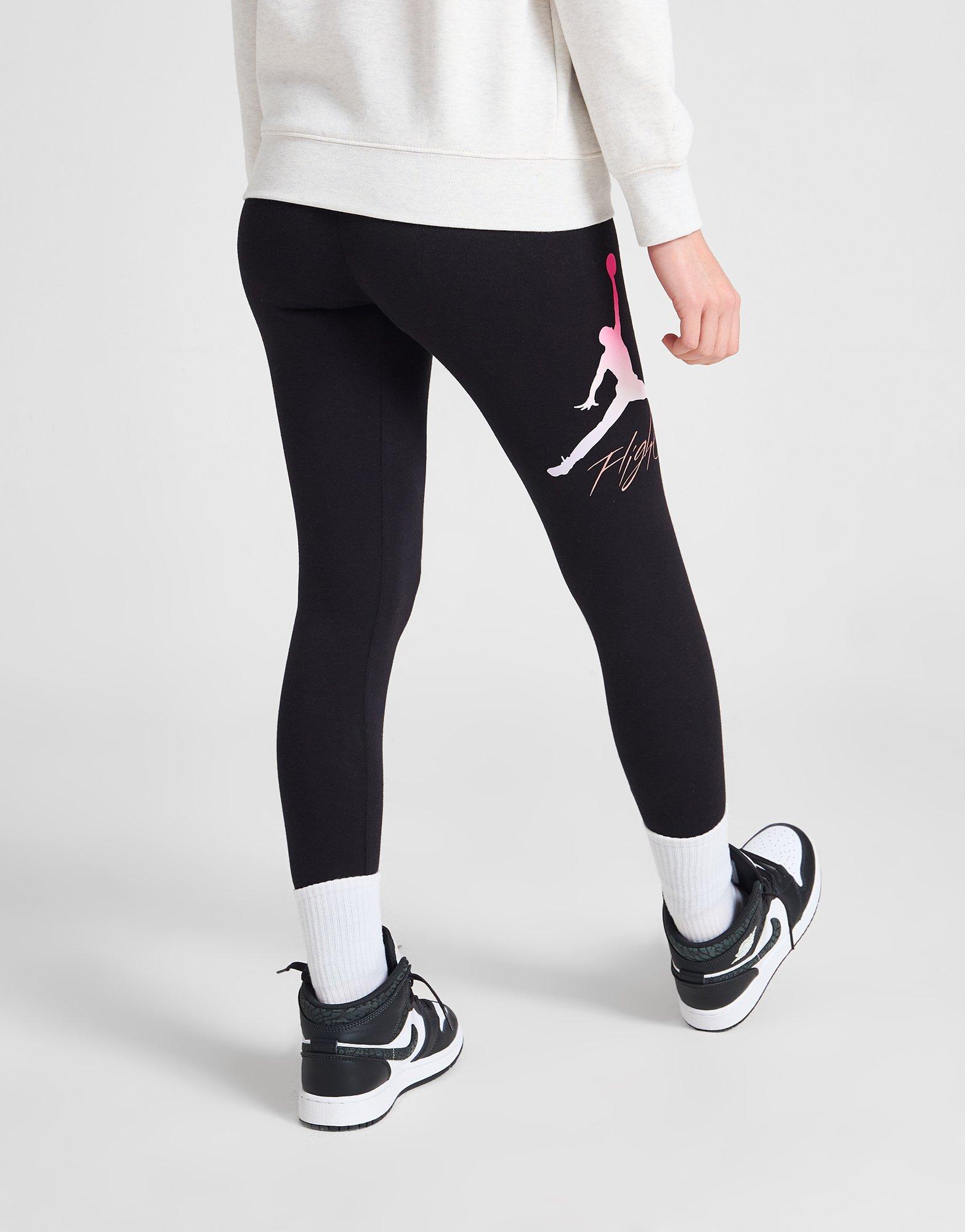 Black Jordan Girls Fade Jumpman Leggings Junior JD Sports UK