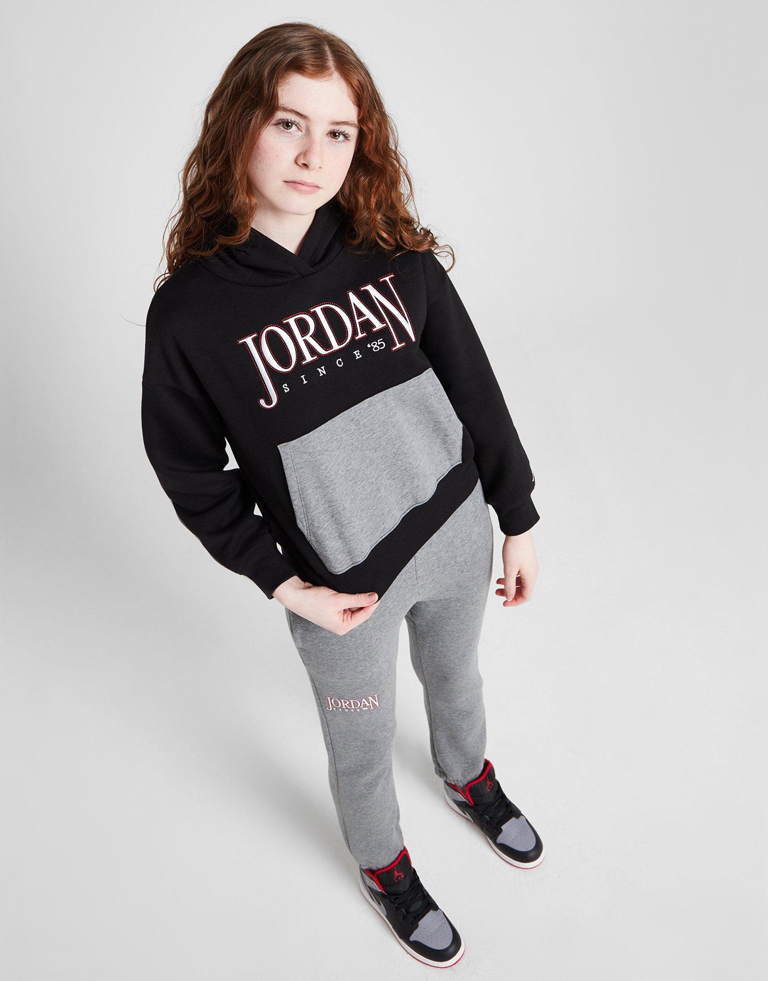 Jordan Girls' Colour Block Overhead Hoodie Junior
