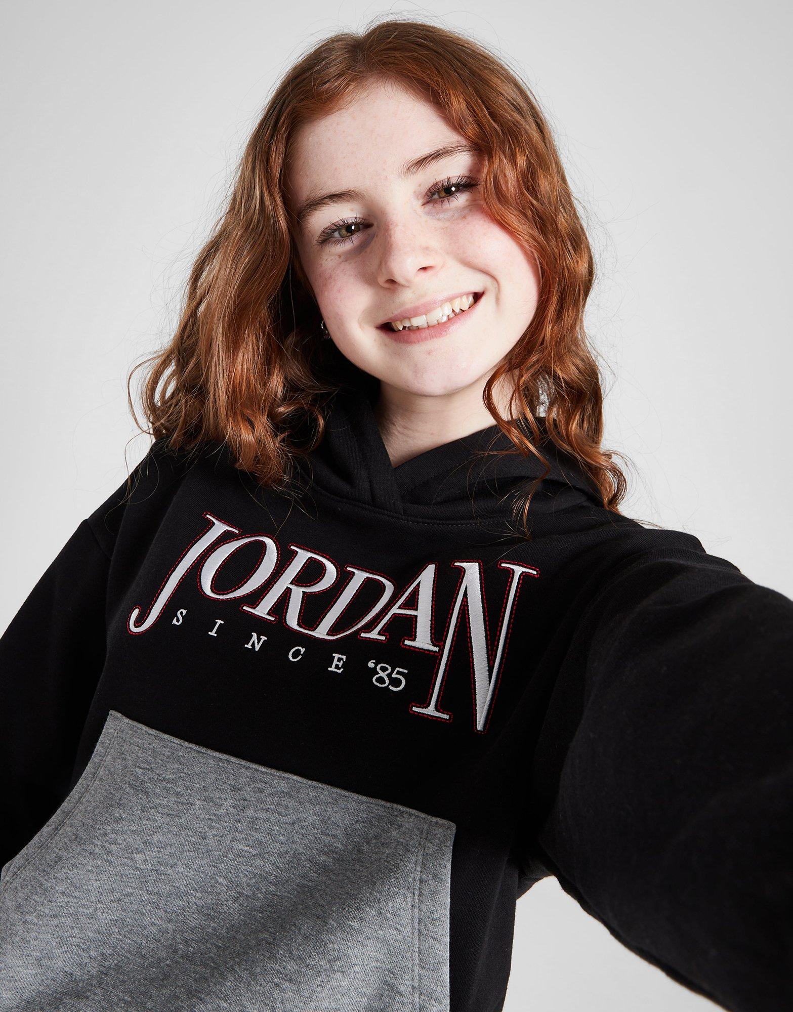 Jordan Girls' Colour Block Overhead Hoodie Junior
