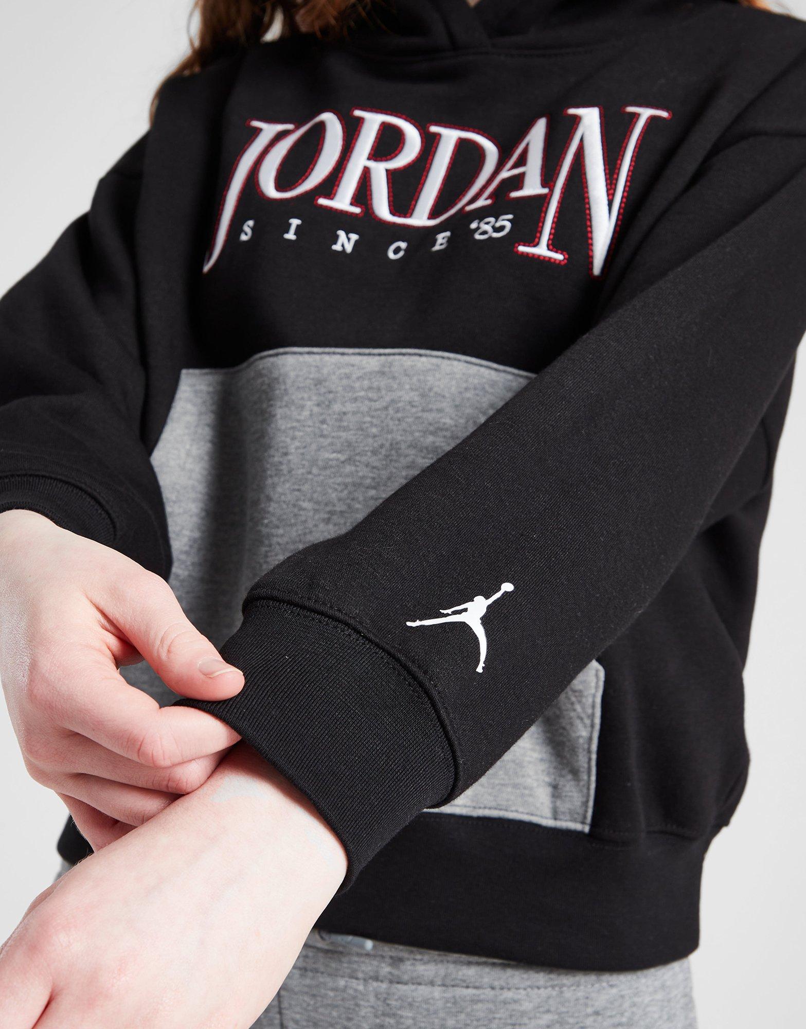 Jordan Girls' Colour Block Overhead Hoodie Junior