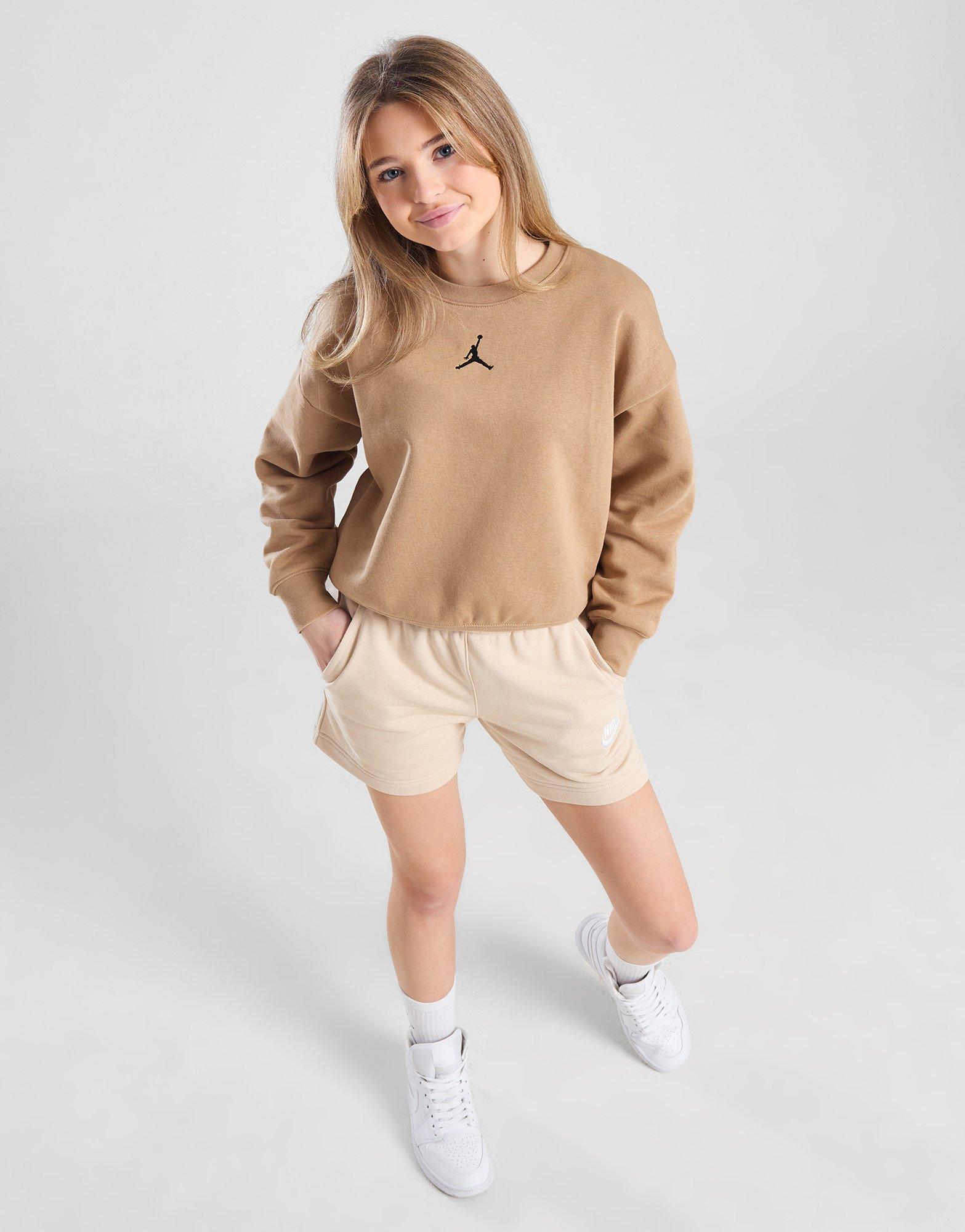 Jordan Girls' Oversized Crew Sweatshirt Junior