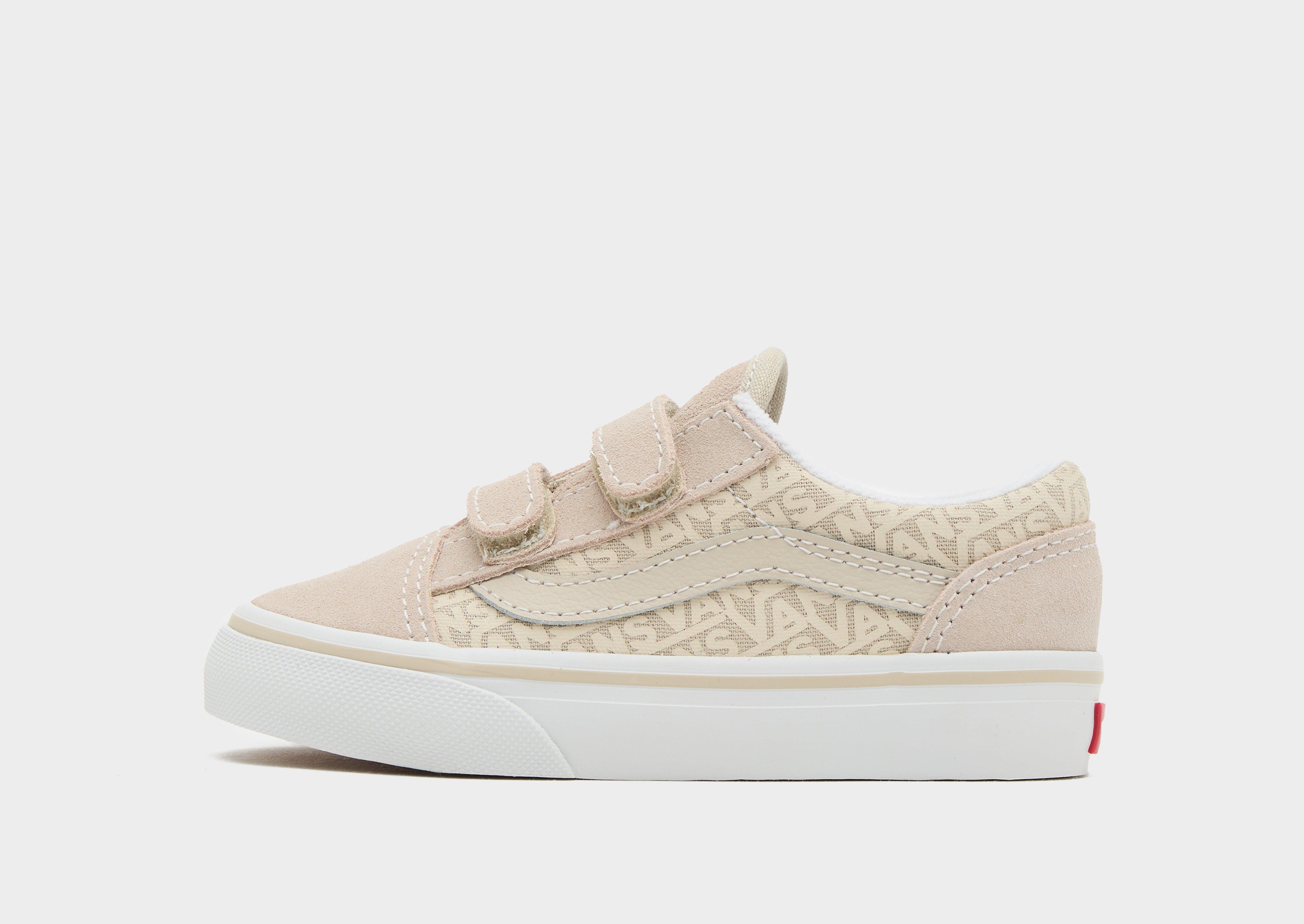 Vans old skool hot sale velcro pink