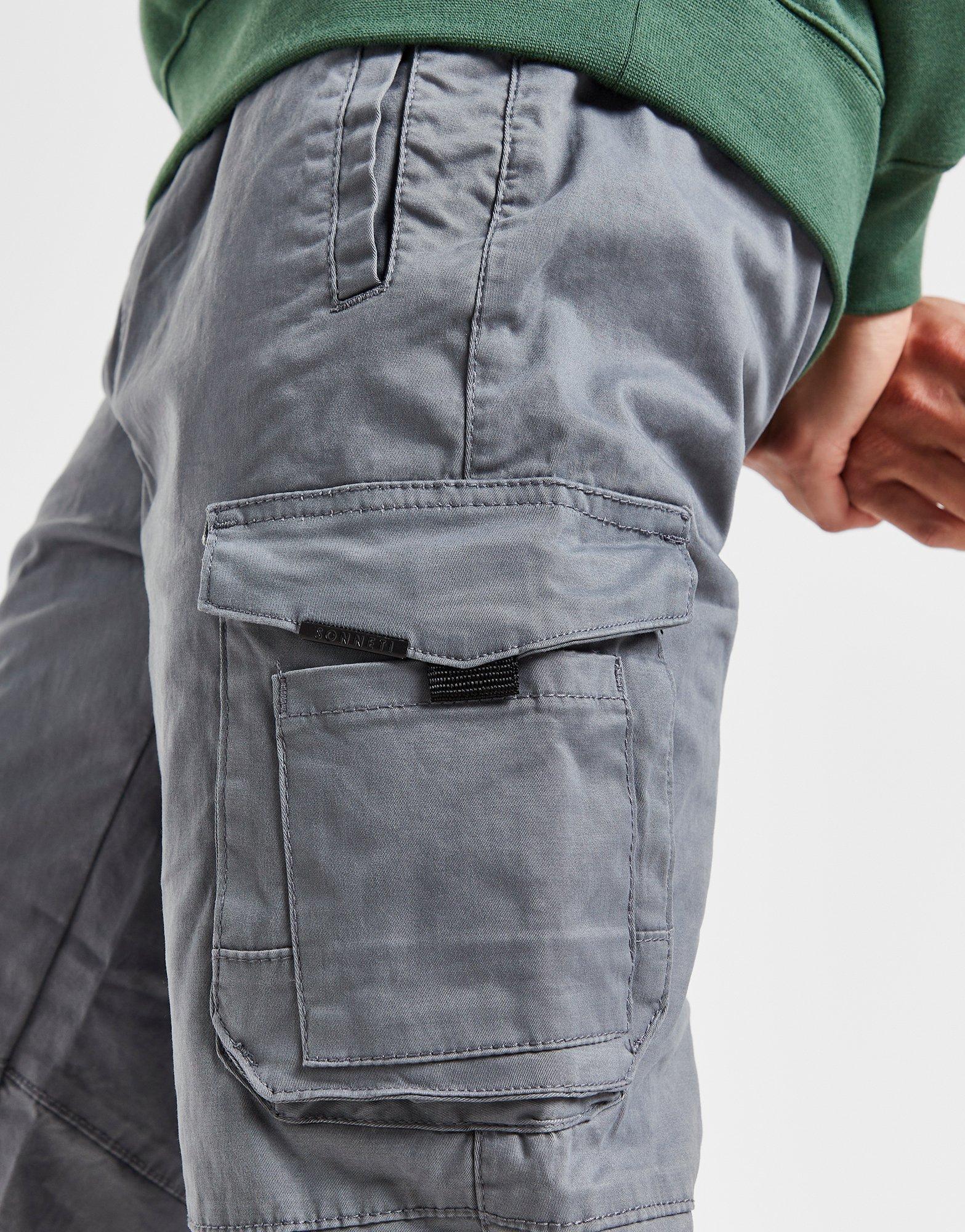 Grey Sonneti Open Hem Cargo Pants