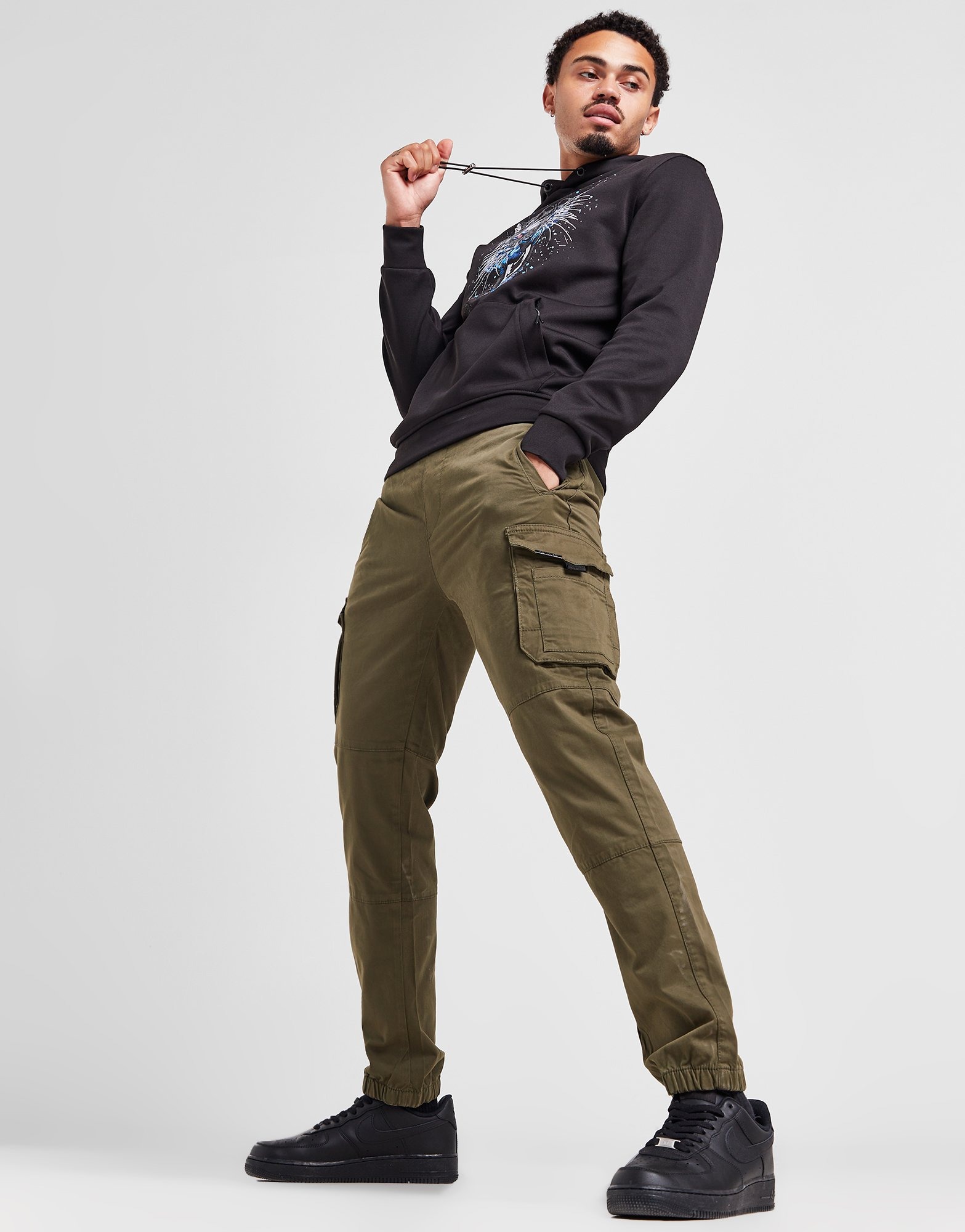 Green Cuffed Cargo Pants JD Sports