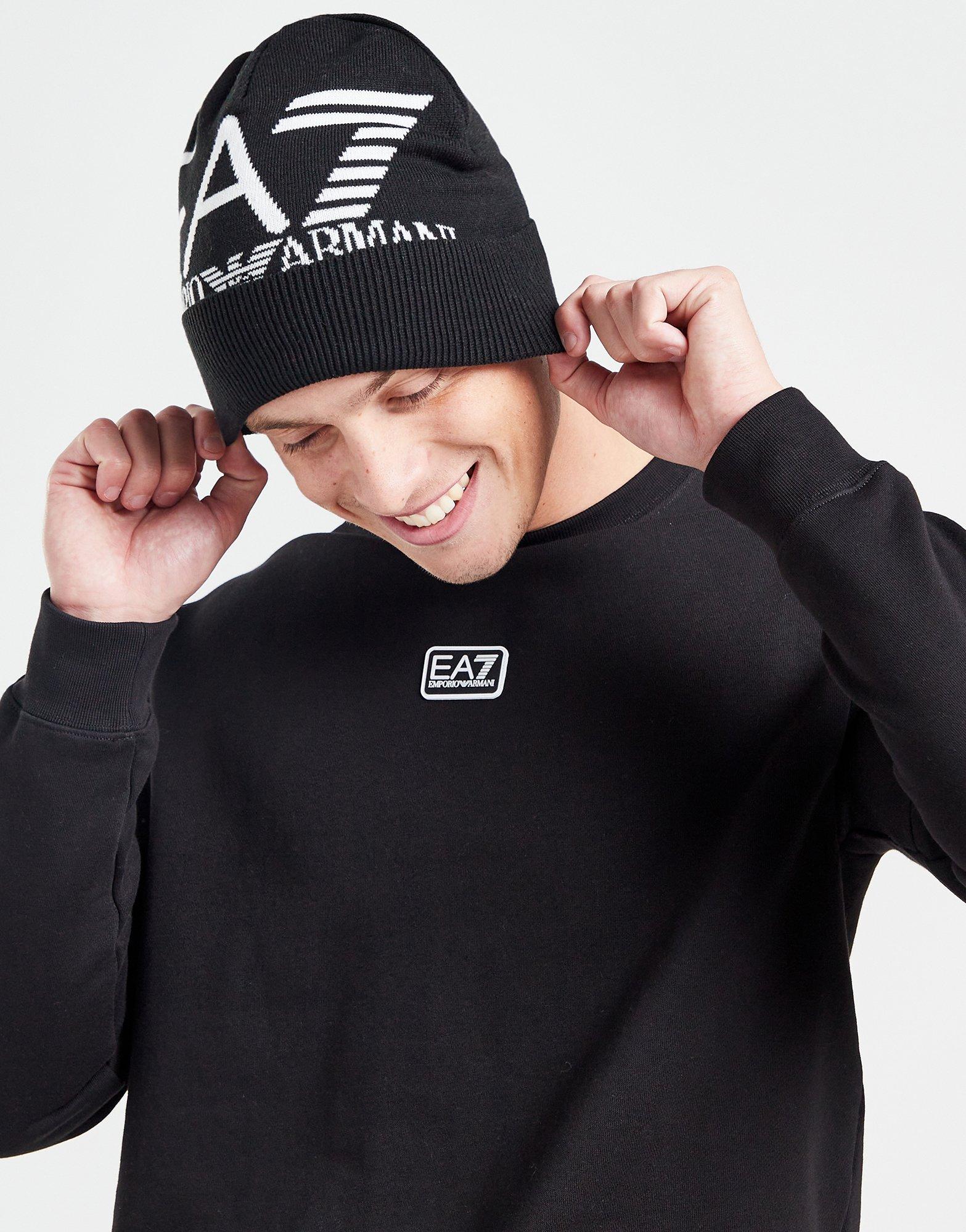 Emporio Armani EA7 Cuffed Beanie Hat em Preto JD Sports