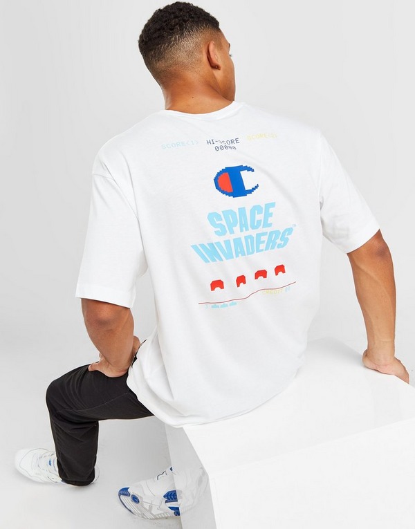 White Champion Space Invaders T-Shirt - JD Sports Global
