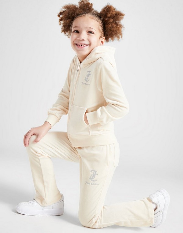 Pink JUICY COUTURE Girls' Velour Full Zip Hooded Tracksuit Children - JD  Sports Global