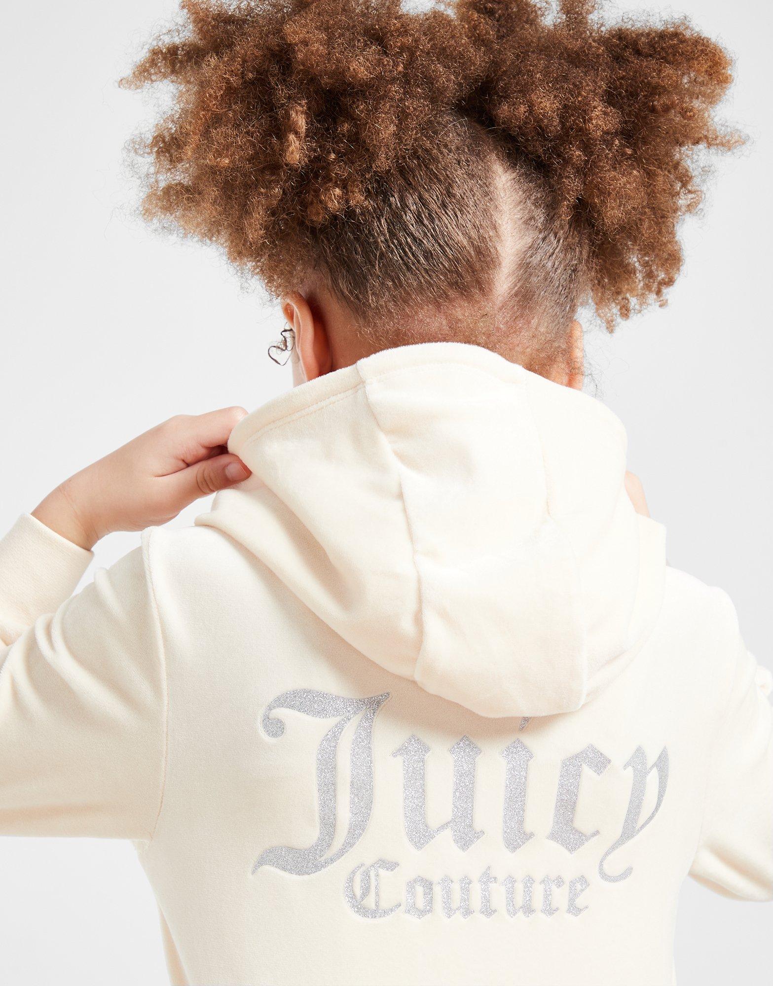 Juicy Couture Girls' Glitter Full Zip Hooded Tracksuit Children