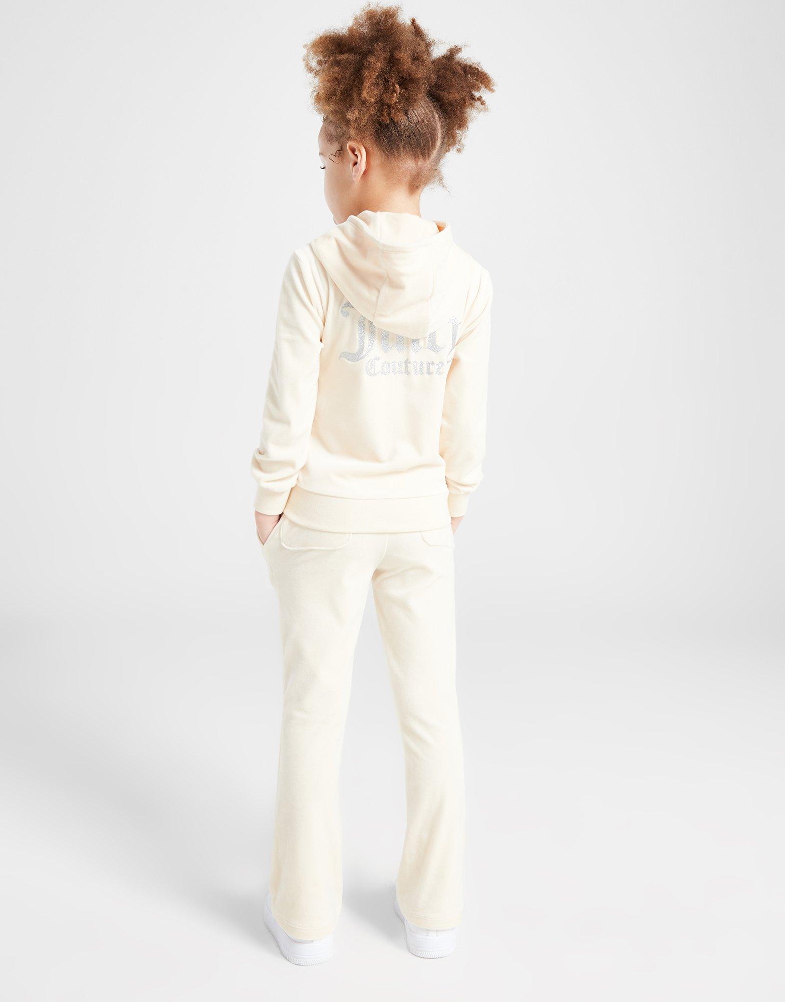 Juicy Couture Girls' Glitter Full Zip Hooded Tracksuit Children