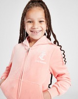 JUICY COUTURE Girls' Glitter Hooded Trainingsanzug mit durchgehendem Reißverschluss Kleinkinder