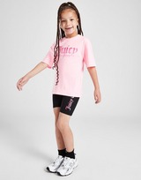 JUICY COUTURE Girla' Ombre T-Shirt/Cycle Shorts Set Children