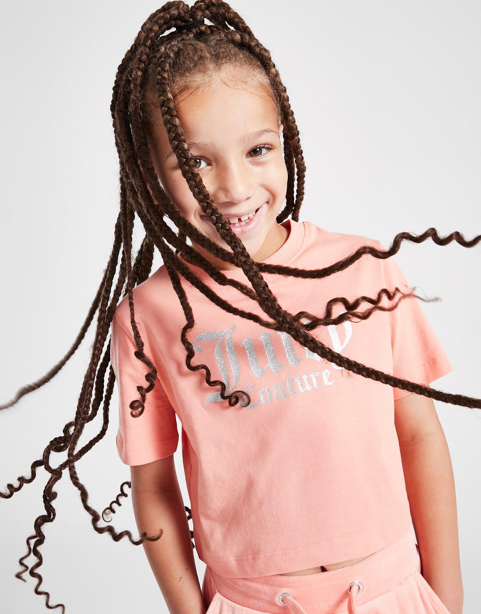 Orange JUICY COUTURE Girls' Crop TShirt/Shorts Set Children JD Sports UK