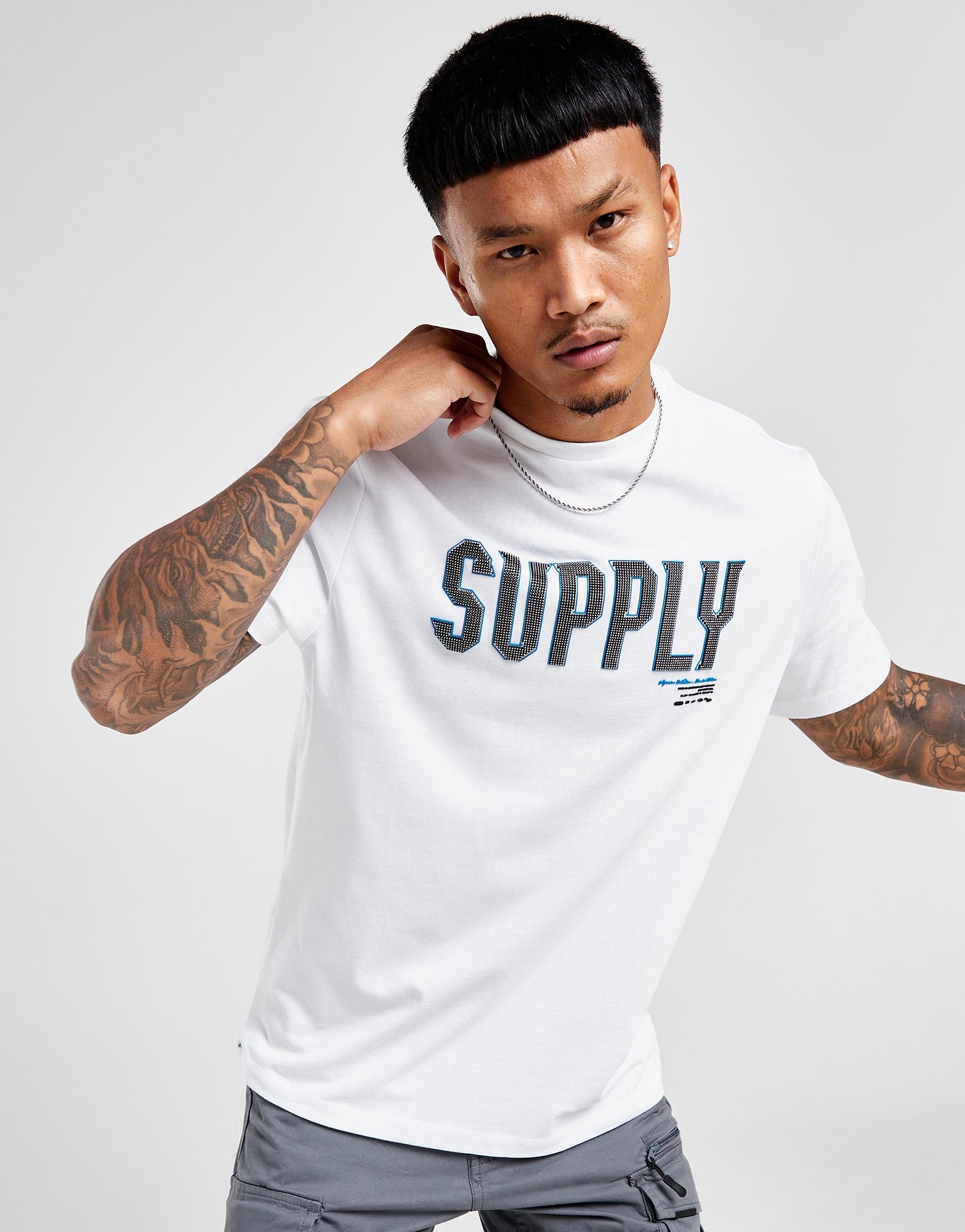 White Supply & Demand Buck T-Shirt - JD Sports NZ