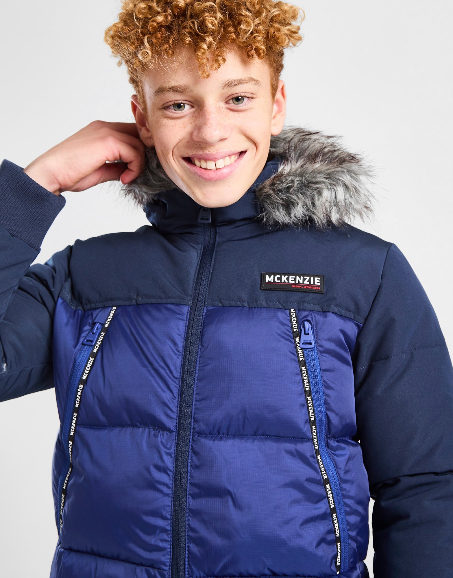 Blue McKenzie Venture Short Parka Jacket Junior JD Sports NZ