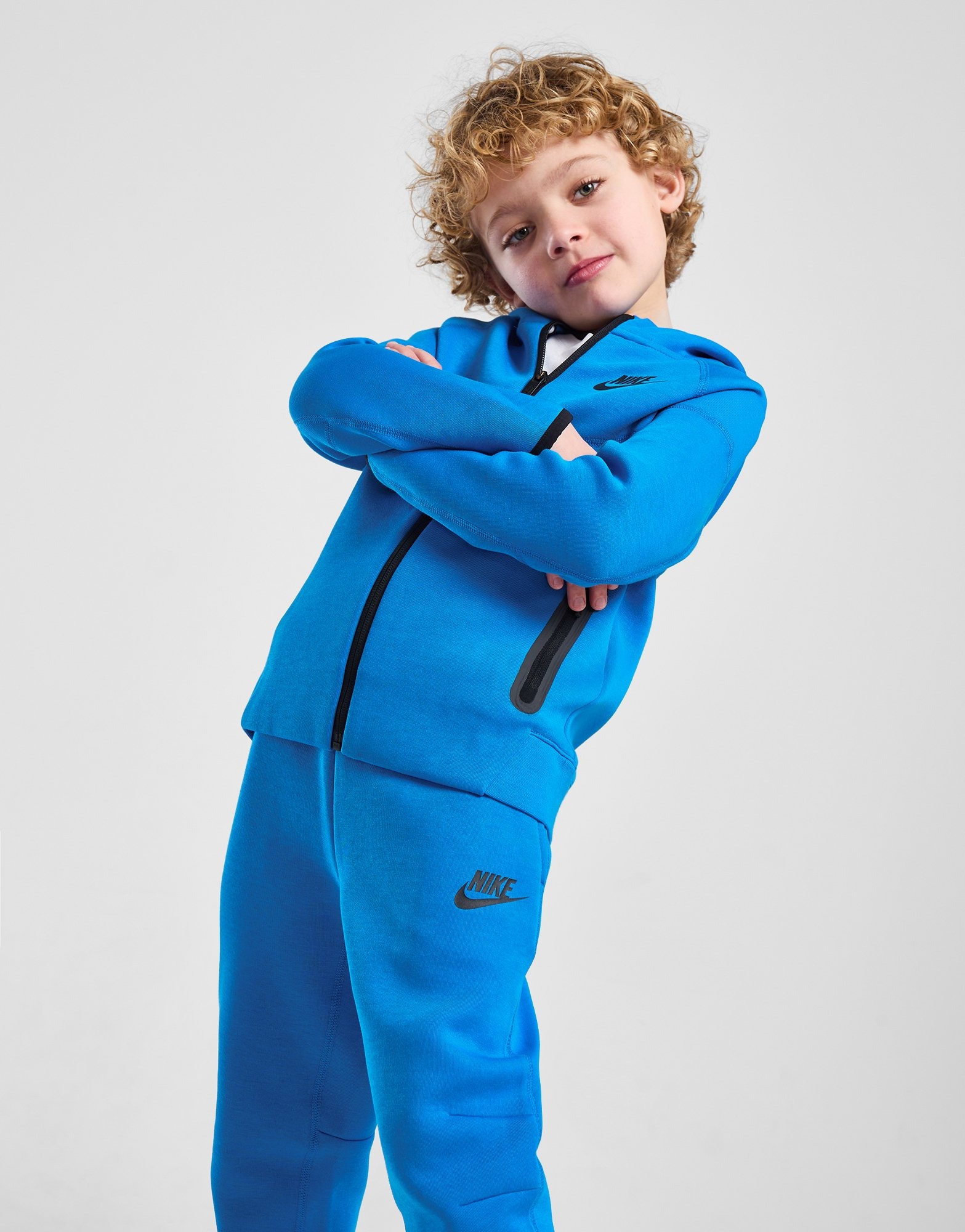 Nike Tech Fleece Tracksuit Children em Azul JD Sports