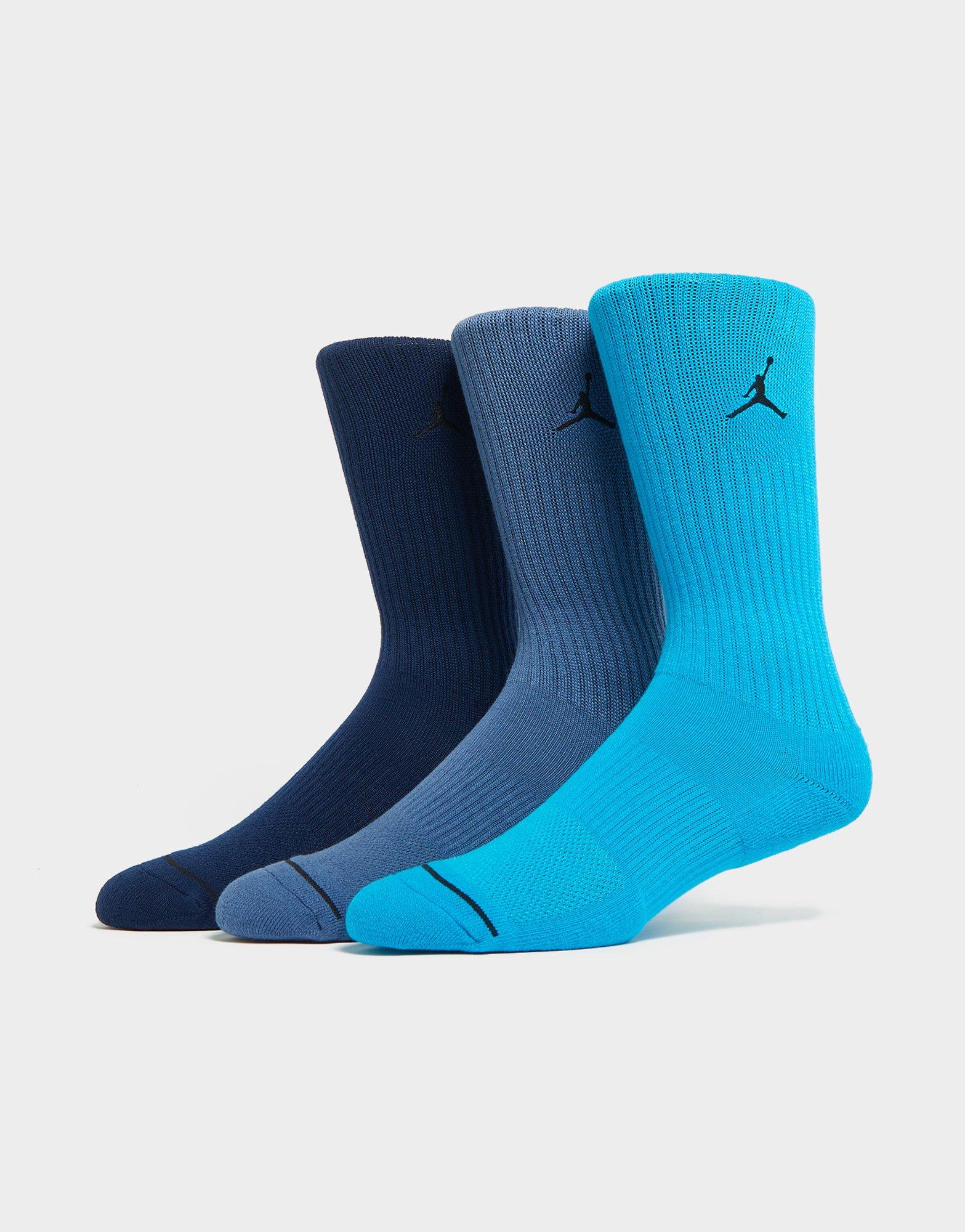 Blue Jordan 3-Pack Everyday Crew Socks | JD Sports Global