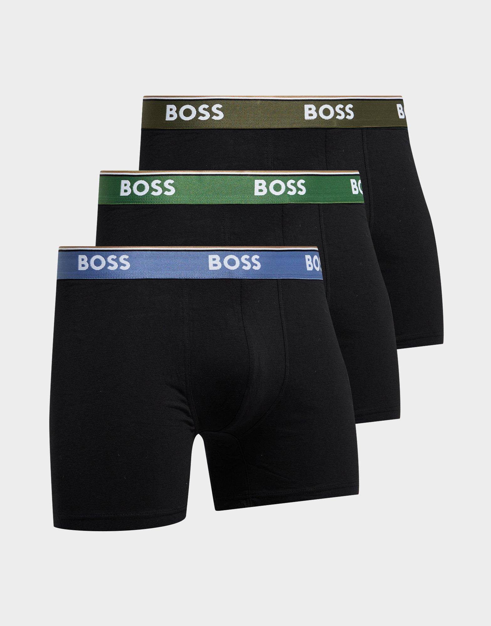 Black BOSS 3-Pack Trunks | JD Sports UK