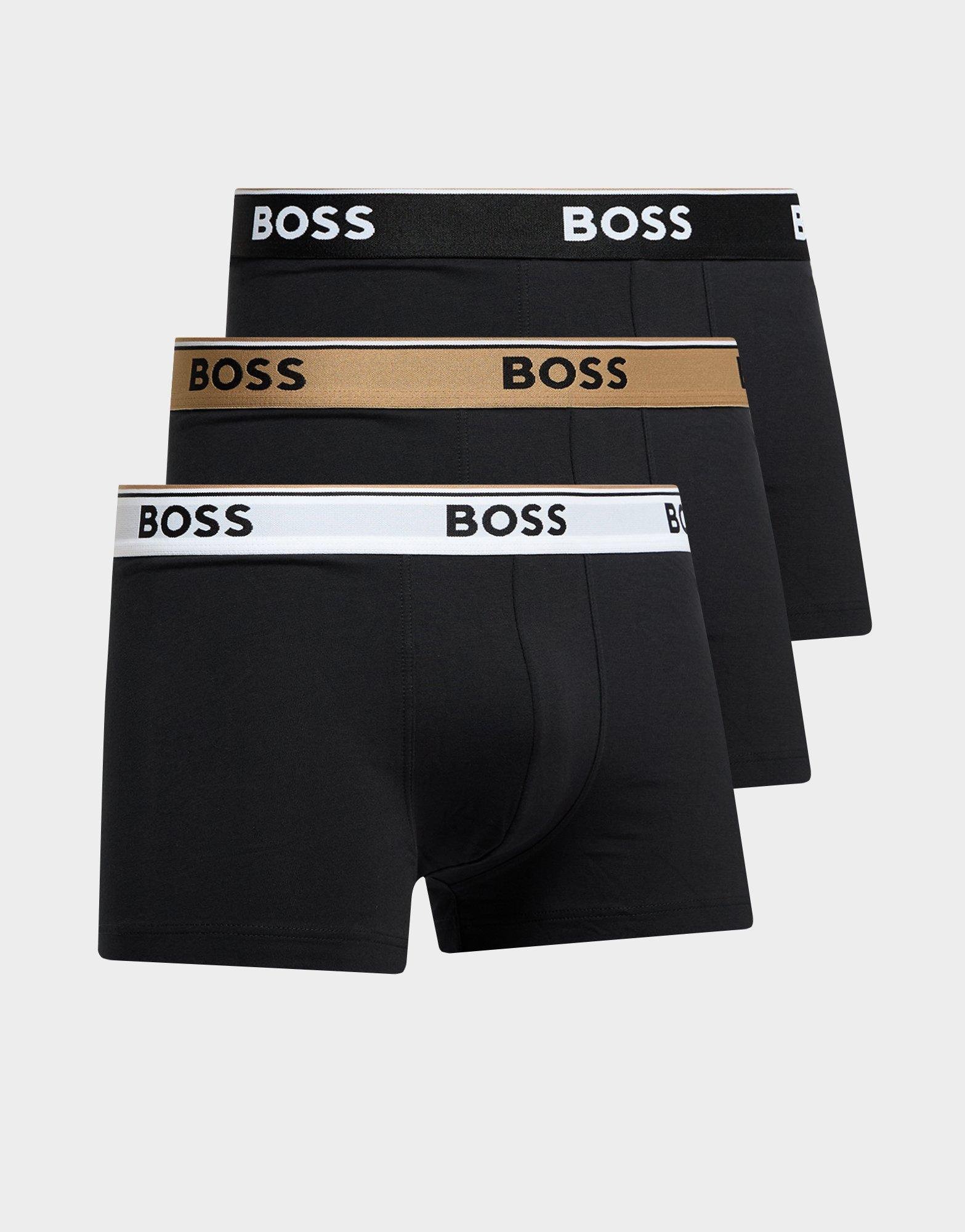 Black BOSS 3-Pack Trunks | JD Sports UK