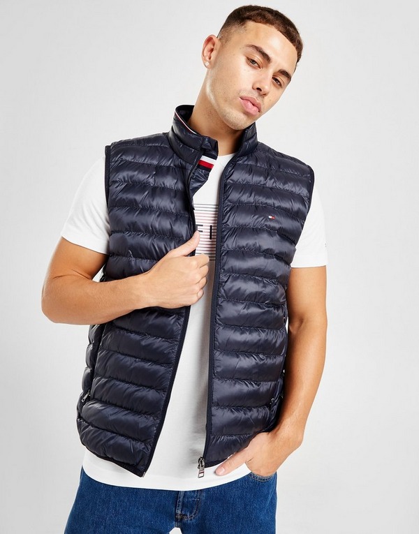 Blue Tommy Hilfiger Baffle Gilet - JD Sports Global