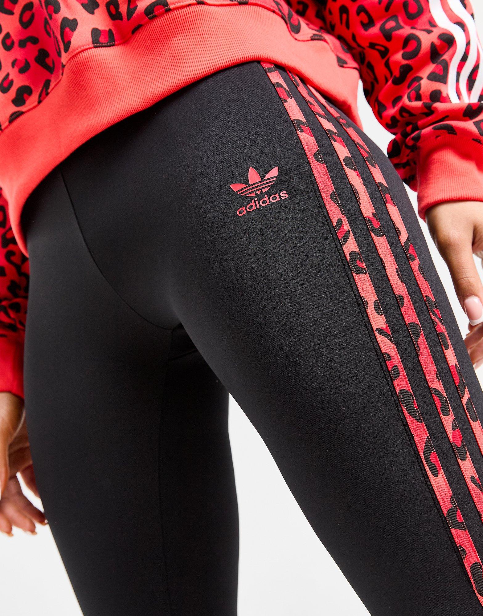 Adidas Leopard Luxe 3-Stripes Flared Leggings – DTLR
