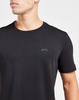 BOSS Curved Logo Short Sleeve T-Shirt Heren