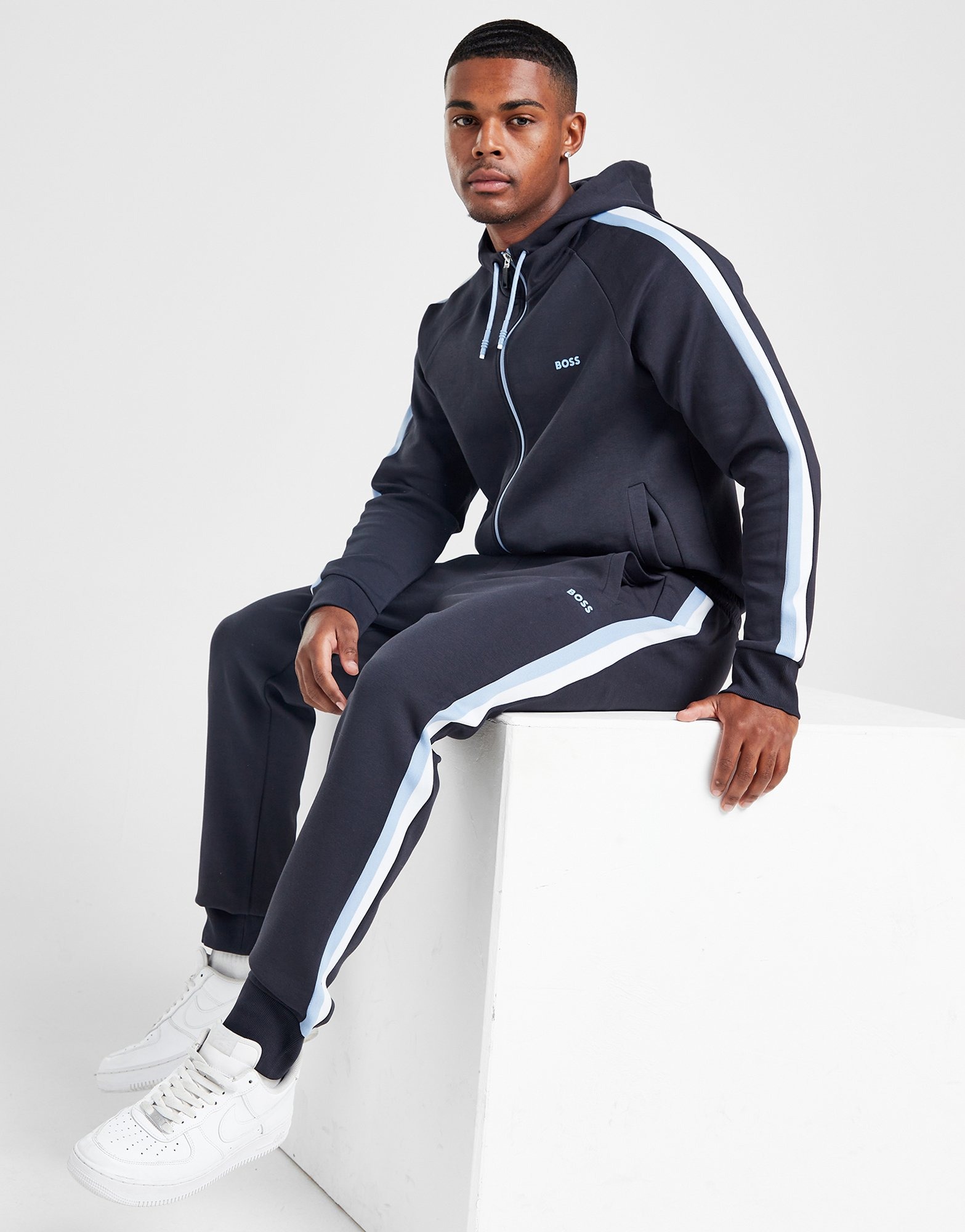 Blue BOSS Tape Tracksuit JD Sports Global JD Sports Global