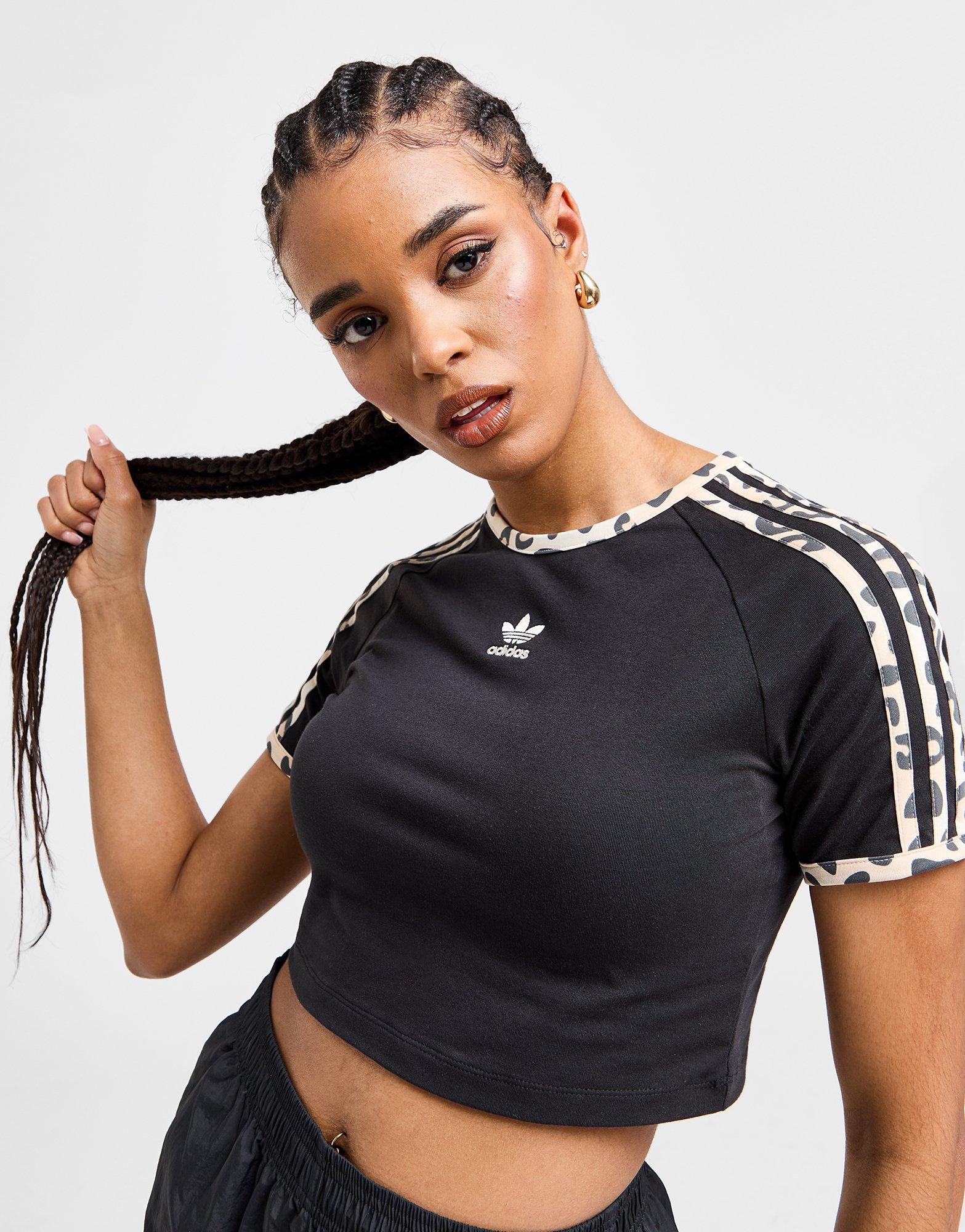 adidas Originals 3-Stripes Leopard Baby T-Shirt