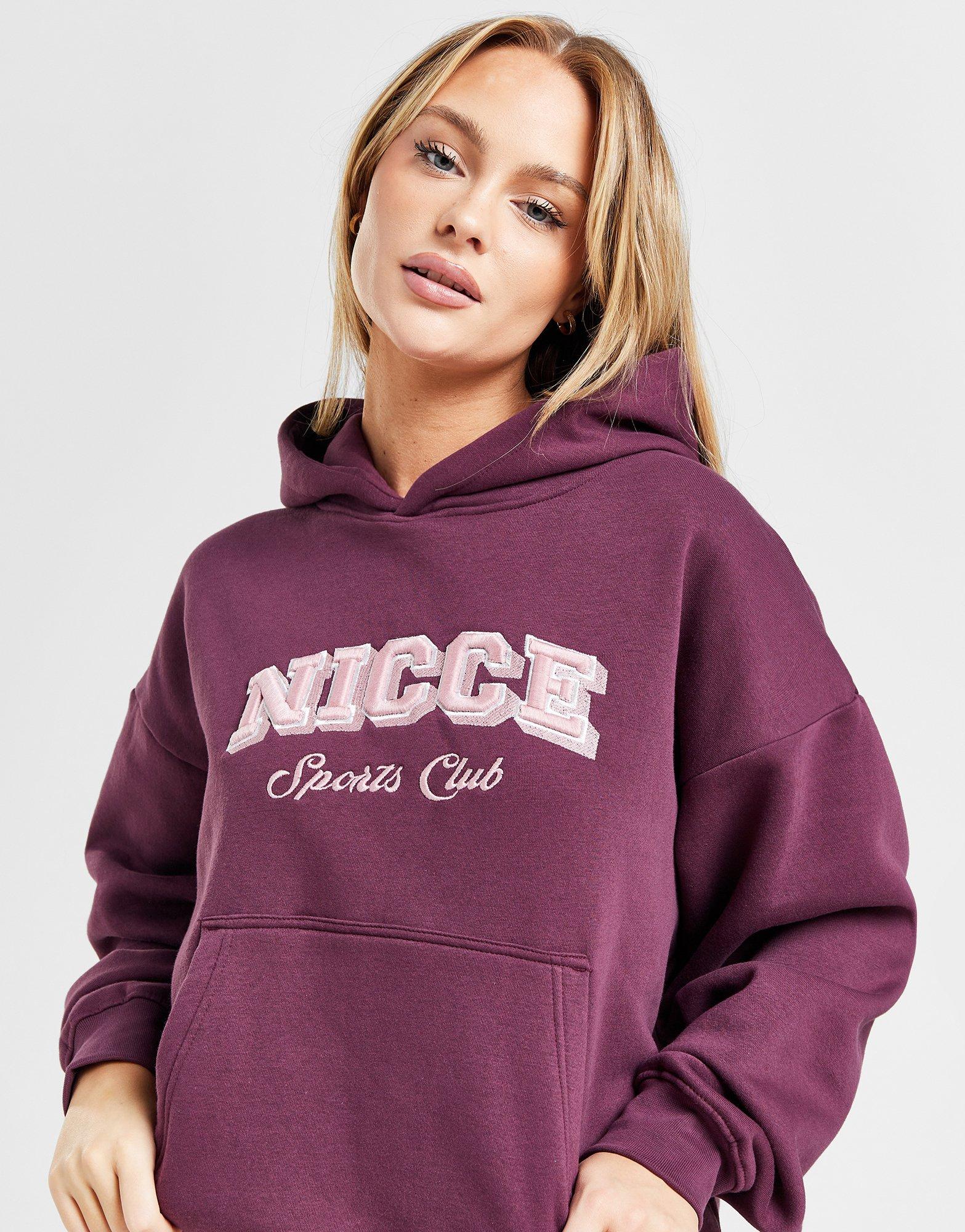 Nicce burgundy outlet hoodie