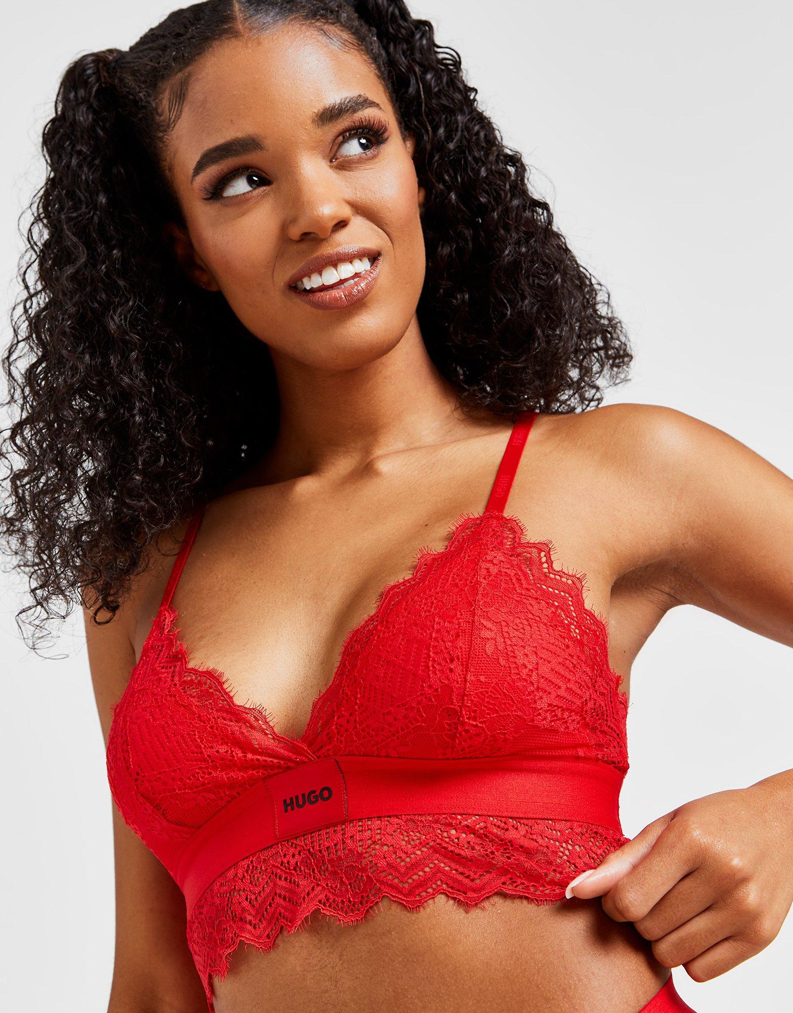 HUGO Triangle Lace Box Bra