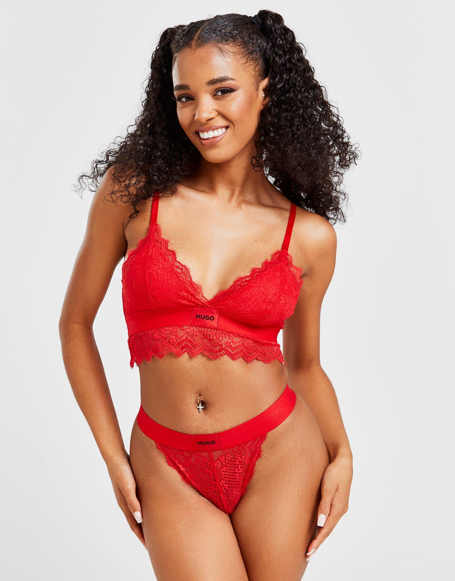 HUGO Triangle Lace Box Bra