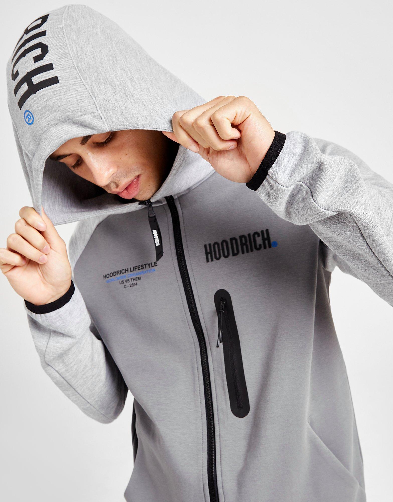 Grey Hoodrich Cycle Full Zip Hoodie | JD Sports Global