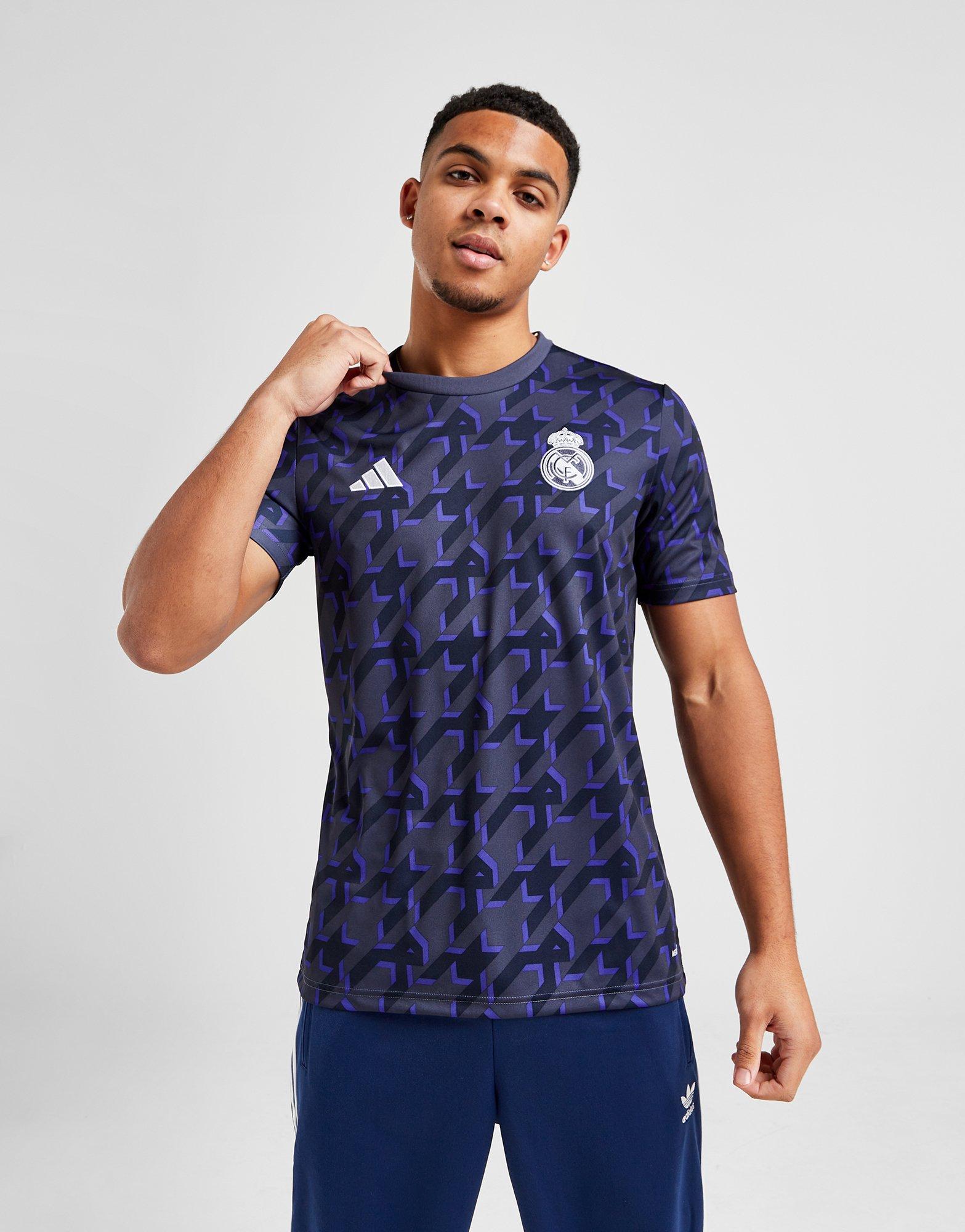 Blue adidas Real Madrid Pre Match Shirt - JD Sports Global