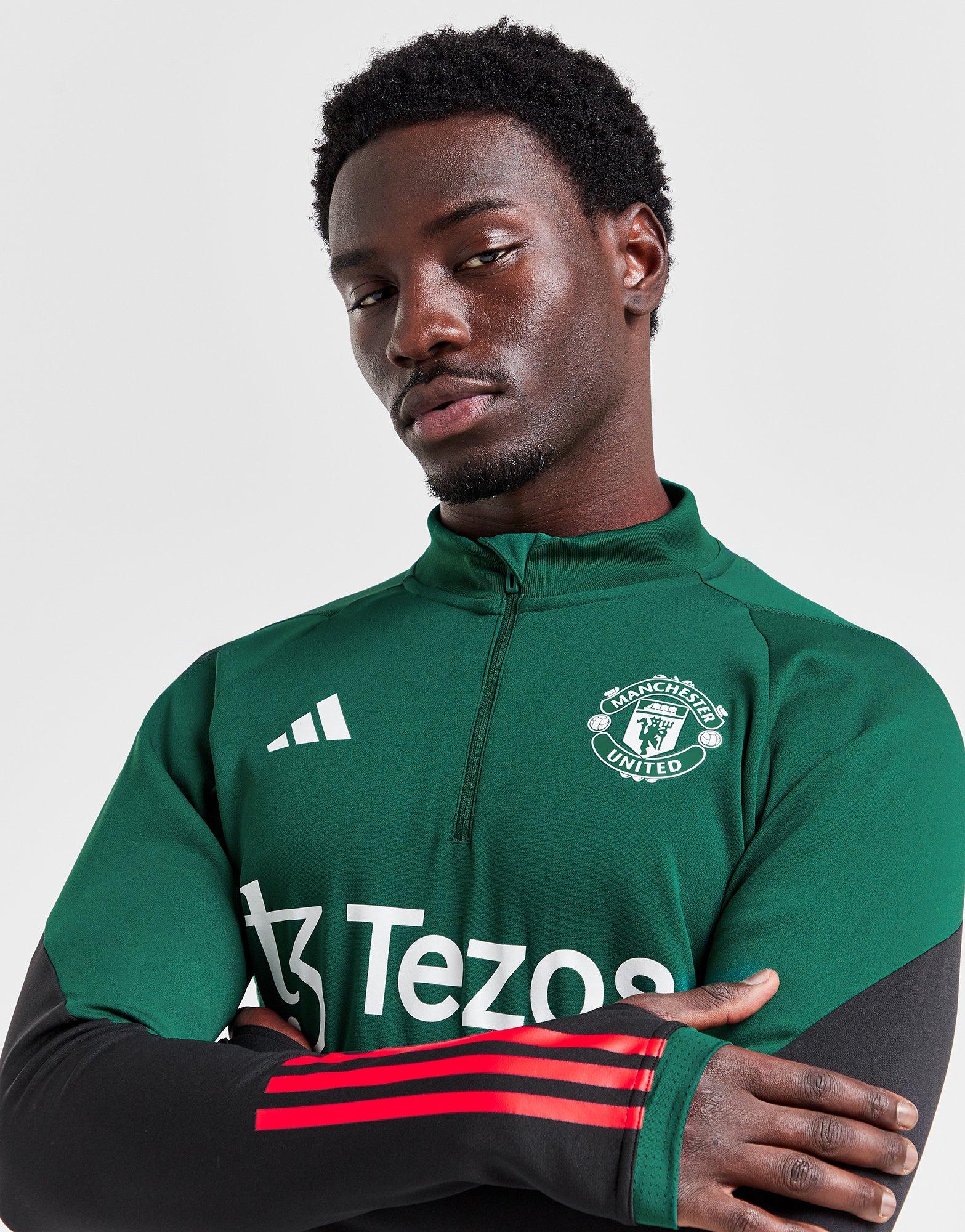 Man united green sales training top