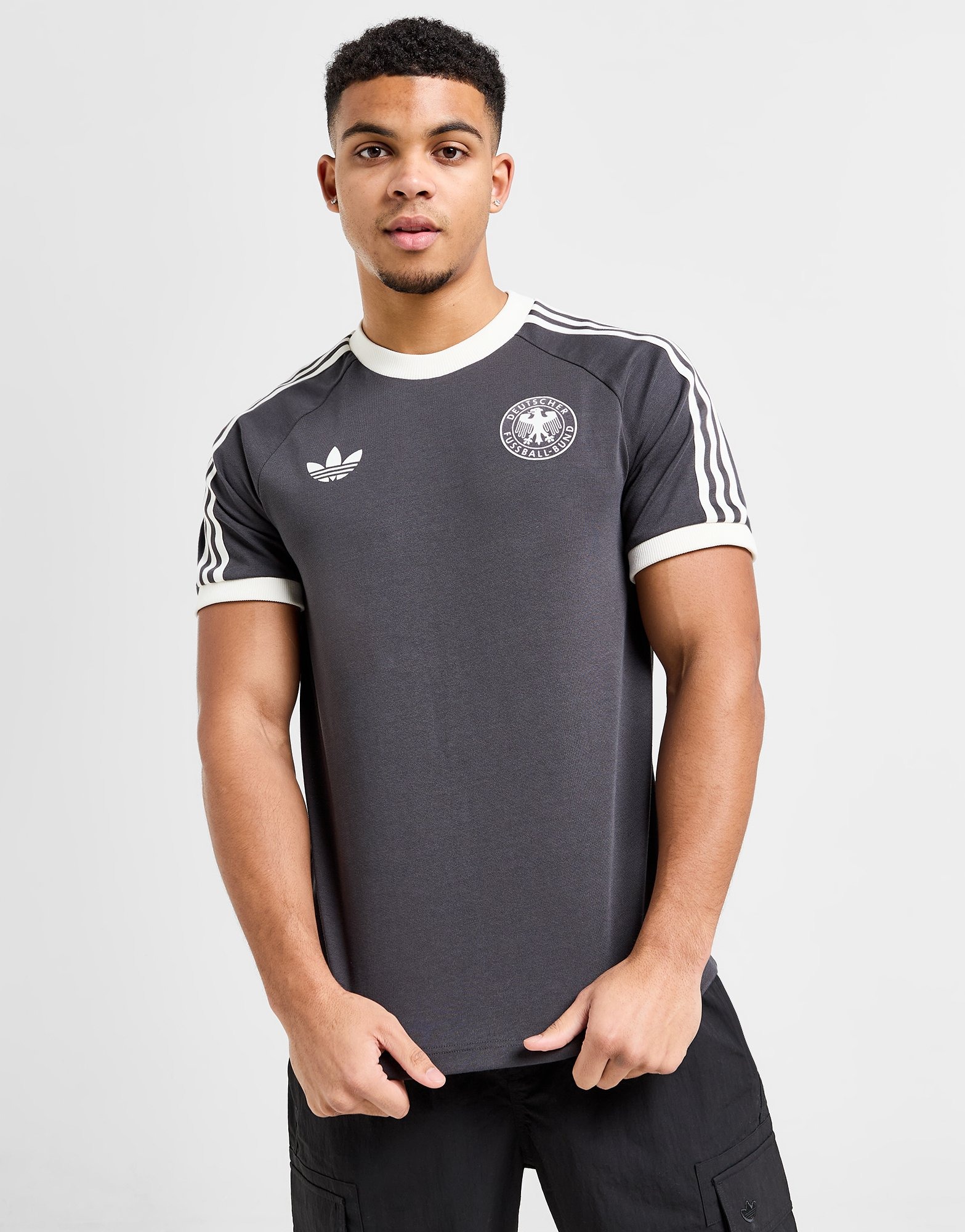 Black adidas Originals Germany OG 3-Stripes T-Shirt - JD Sports